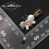 Natural Freshwater Pearl Butterfly Hairpin Woman Birthday Party Gift