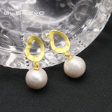 Freshwater Pearl Sterling Silver Pendant Earrings, Love Gift Jewelry