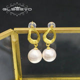 Freshwater Pearl Sterling Silver Pendant Earrings, Love Gift Jewelry