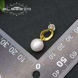 Freshwater Pearl Sterling Silver Pendant Earrings, Love Gift Jewelry