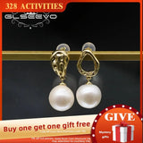 Natural Freshwater Pearls Asymmetrical Earrings GE1094
