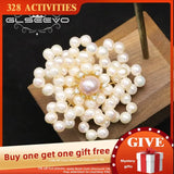 Freshwater Pearls Women's Brooch Vintage Wedding Flowers Jewelry
