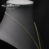Glseevo Natural Pearl Necklace for Women Flower Necklace GN039