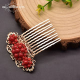 Natural Coral Hairpin Female Wedding Party Gift Jewelry GH0047