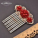 Natural Coral Hairpin Female Wedding Party Gift Jewelry GH0047