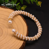 Glseevo Freshwater Pearl Adjustable Bracelet GB0919B
