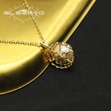 Glseevo Sterling Silver Freshwater Pearl Pendant Necklace Women's Jewelry