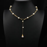 Glseevo Freshwater Pearl Necklace Wedding Party Jewelry GN0389