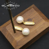 Retro Pearl Pendant Earrings, GE1083