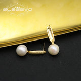 Retro Pearl Pendant Earrings, GE1083