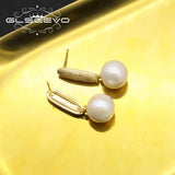 Retro Pearl Pendant Earrings, GE1083