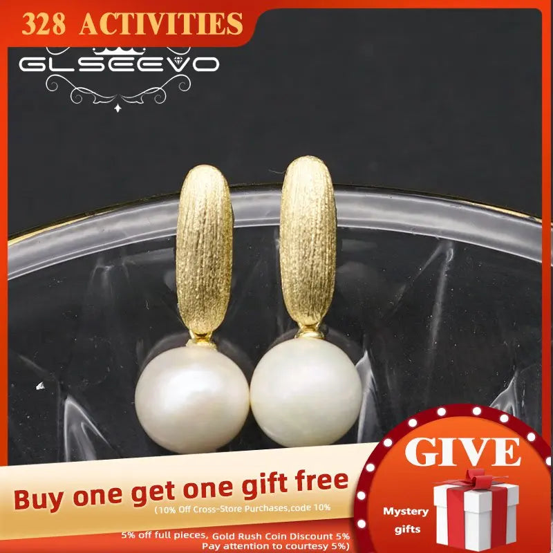 Retro Pearl Pendant Earrings, GE1083