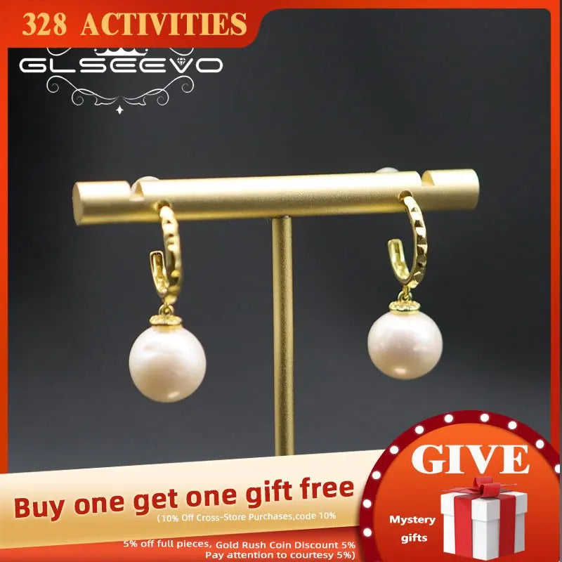 Freshwater Pearl Pendant Earrings Women's Party Jewelry
