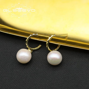 Freshwater Pearl Pendant Earrings Women's Party Jewelry