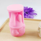 3D Bunny Gnome Candle Mold for Easter Decor