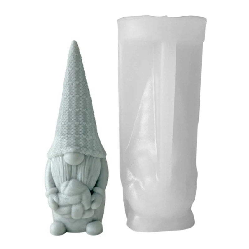 Gnome Silicone Mould Love Dwarf Plaster Silicone Mold DIY Soap Making