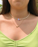 Go2BoHo Multicolor Beaded Evil Eye Necklace