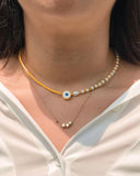 Go2BoHo Multicolor Beaded Evil Eye Necklace