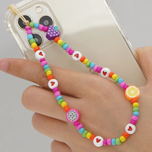 Go2BoHo Cherry Red Heart Mobile Phone Charm