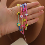 Go2BoHo Evil Eye Beaded Cell Phone Charm Multicolor Glazed Chain Jewelry Lanyard
