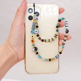 Boho Phone Case Charm Chain Custom Beads Strap