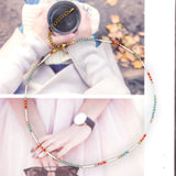 Go2BoHo Multicolor Glass Beaded Choker Necklace for Women