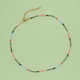 Go2BoHo Multicolor Glass Beaded Choker Necklace for Women
