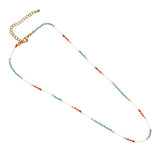 Go2BoHo Multicolor Glass Beaded Choker Necklace for Women