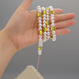 Boho Telephone Charm Beach Pearl Chain for Women Mobile Phone Accessory