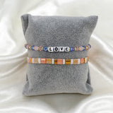 2pcs/set Friendship Crystal Bracelets for Women Multicolor Tila Crystal