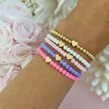 Heart Set Mother Beaded Bracelet LOVE MAMA Gift