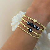 Heart Set Mother Beaded Bracelet LOVE MAMA Gift