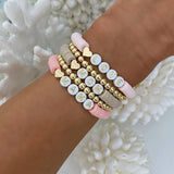 Heart Set Mother Beaded Bracelet LOVE MAMA Gift