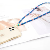 Go2Boho 6mm Heishi Disc Phone Chain Charm for Women