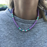 Go2Boho 6mm Heishi Necklace Soft Pottery Disc Beads Choker African Polymer Clay
