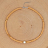 Go2Boho 6mm Heishi Necklace Soft Pottery Disc Beads Choker African Polymer Clay
