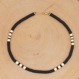 Go2Boho 6mm Heishi Necklace Soft Pottery Disc Beads Choker African Polymer Clay
