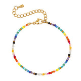 Boho Pearl Bracelet Stainless Steel Chain Adjustable Bangle
