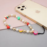Go2Boho Cell Phone Chain Pearl Beads Telephone Jewelry Fruit Charm Beaded Chains