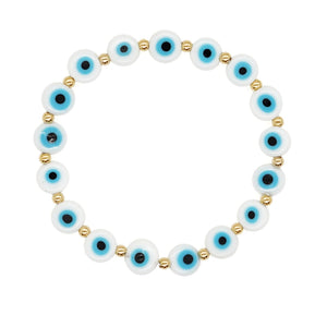 Evil Eye Beaded Bracelet Boho Accessories Jewelry Stretch Bracelets