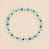 Evil Eye Beaded Bracelet Boho Accessories Jewelry Stretch Bracelets