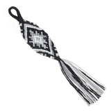 Evil Eye Keychain Braided Keyring Lanyard Bag Pendant Tassel Handwoven Key Strap