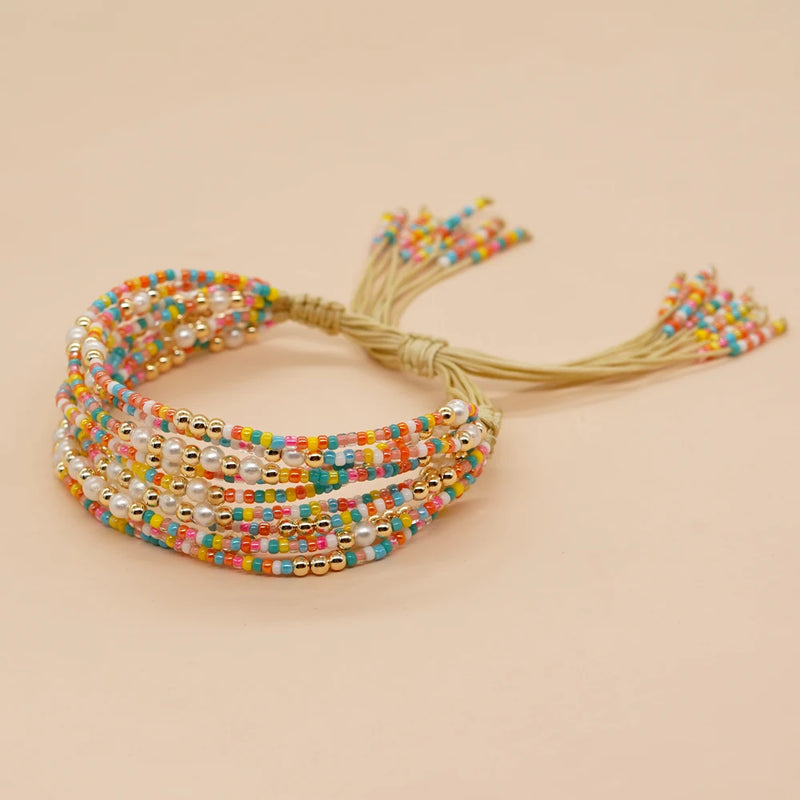Stretchable Pearles Bracelet Bead Bubble Bracelets for Women
