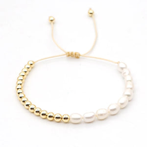 Freshwater Pearl Bracelet For Women Summer Beach Beaded Bracelet