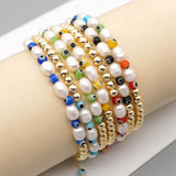 Freshwater Pearl Bracelet For Women Summer Beach Beaded Bracelet