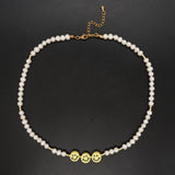 Freshwater Pearl Necklace & Bracelet Set Evil Eye Bracelets