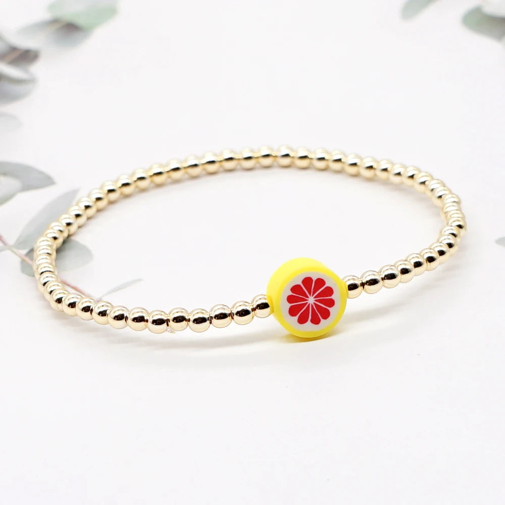 Minimalist 3mm Ball Bead Bracelet Stackable Summer Everyday Jewelry