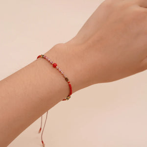 Bohemian Friendship Bracelets with Wax Rope for Women
