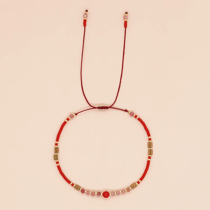 Bohemian Friendship Bracelets with Wax Rope for Women