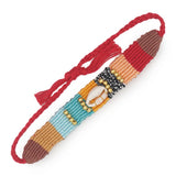 Braided Cloth Bracelet Set Shell Tassel Pulseras